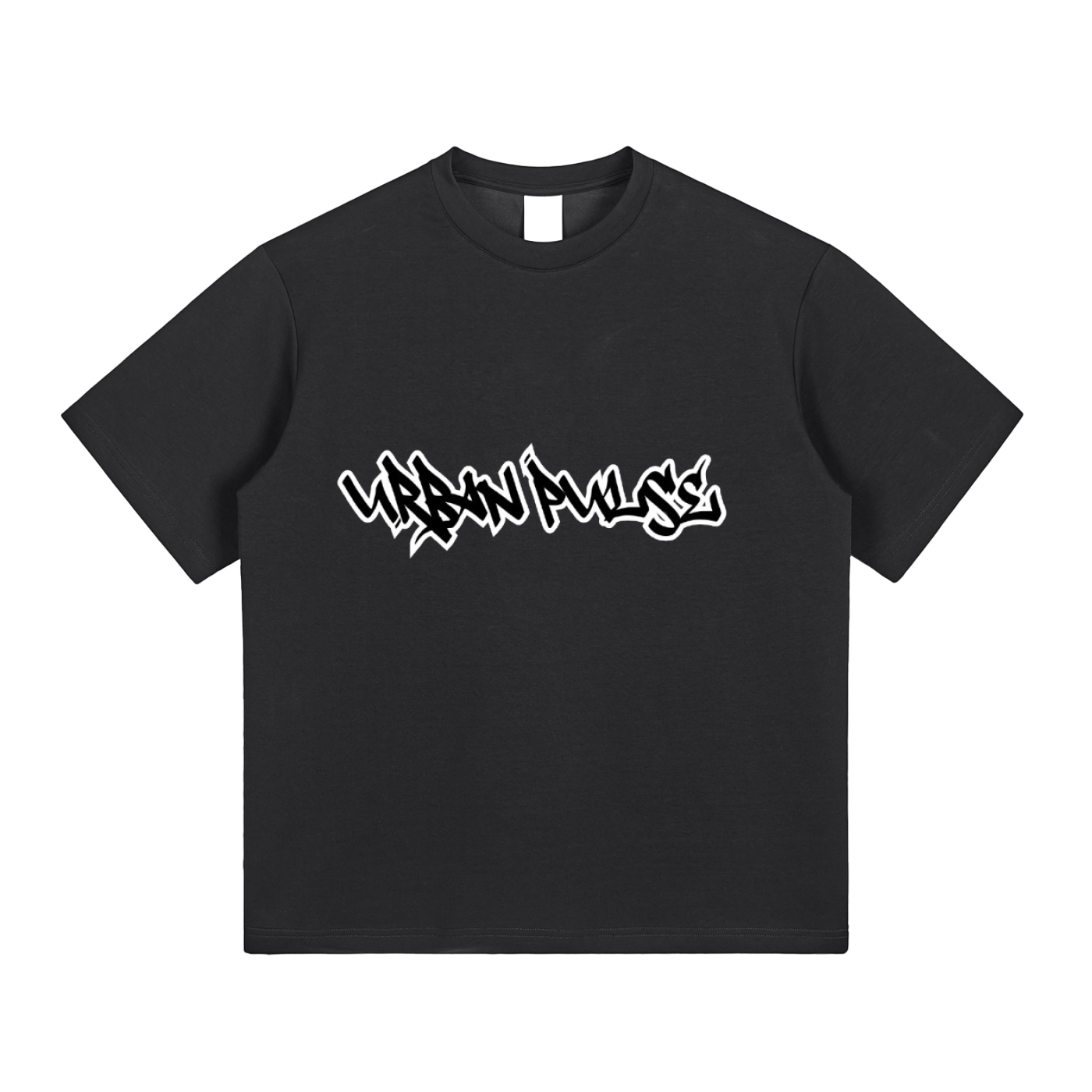 Original black puff print Urban pulse shirt.