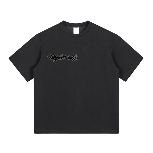 Grey font puff print urban pulse shirt