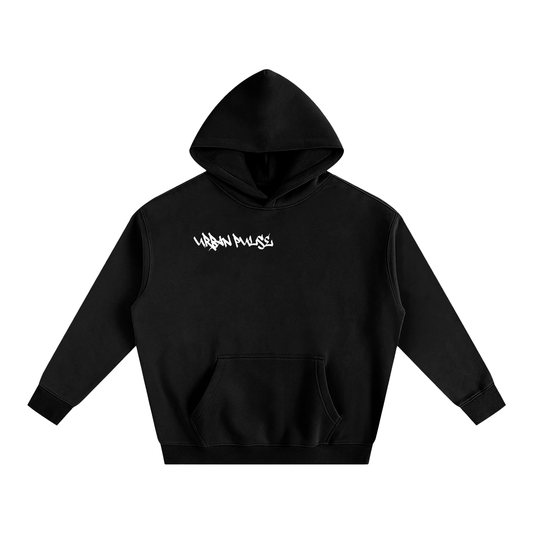 Left corner puff print Urban pulse hoodie